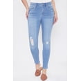 thumbnail image 3 of Women's Hide Your Muffin Top High Rise Basic Skinny Jean, 3 of 20