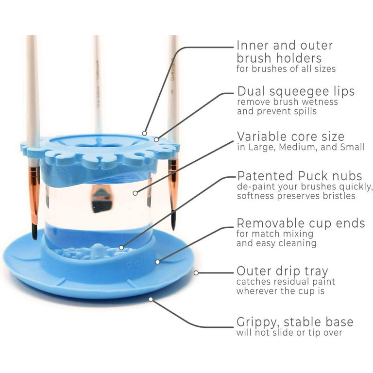 Paint Puck - Brush cleaner, brush holder, mixing tray—and it comes in a  variety o f colors + sizes. What more could you ask for?! Shop the Ultimate  Rinse Cup using the
