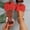 Watermelon Red, variant on Crunowin Women's Casual Sandals, Round Toe Open Toe Solid Color Bow Indoor Outdoor Big Size Comfortable Shoes White 8.5