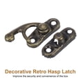 thumbnail image 4 of Uxcell 6 Pack Vintage Lock Clasp, 23 x 26mm Mini Swing Arm Left Clasp Latch, Bronze, 4 of 5