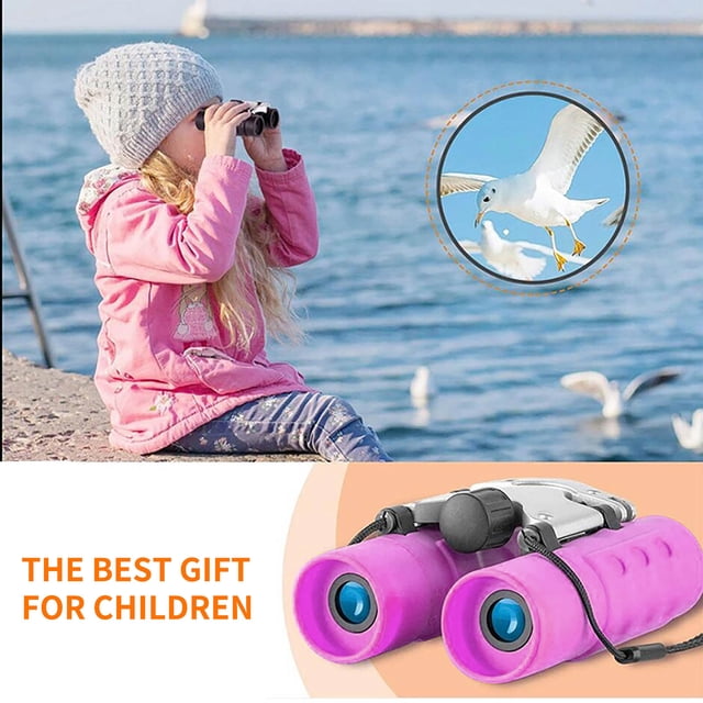 EGNMCR Télescope Portable 8X21 Haute Définition pour Enfants Mini Jumelles Colorées Extérieures Concert Télescope Portable