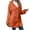 Orange, variant on Fall Outfits for Women 2025 Cardigan Sweaters for Women Winter New Long Sleeved Hooded Warm Jacket Solid Color Button Plush Top Jacket