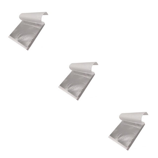 Bearachild Papel de hoja de aluminio de 100 Uds., papeles dorados impermeables, láminas doradas, artesanía exquisita, decoración de pasteles y comida, Type1 NO1 Bearachild CBP584278