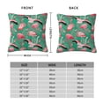 thumbnail image 3 of Rateoe Tropical Flamingo Pattern Throw Pillow Cover Premium Pillow Stuffer Sham Square for Decorative Cushion Bed Couch Sofa(Pillow insert not included), 3 of 8
