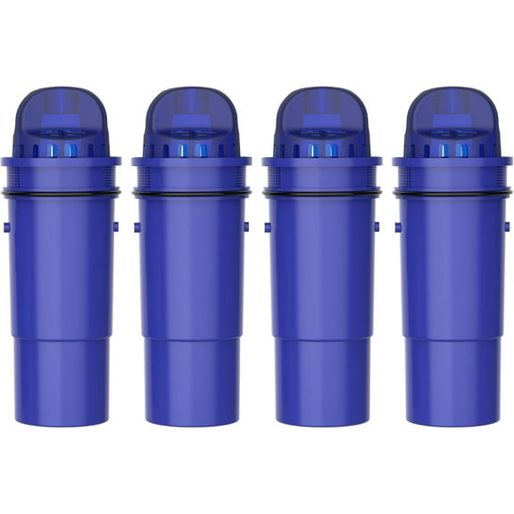 Waterdrop Replacement for Pur® Water Filter, CRF-950Z NSF Certified Pitcher Water Filter, Compatible with Pur® Pitchers and Dispensers PPT700W, CR-1100C and PPF951K Water Filter, Pack of 4