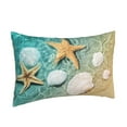 thumbnail image 2 of Balery Starfish And Seashell On The Summer Beach Bedding Queen Pillow Cases - Envelope Closure - Soft Brushed Microfiber Fabric - Shrinkage and Fade Resistant Pillow Cases-, 2 of 9