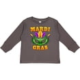thumbnail image 3 of Inktastic Mardi Gras with Green Masquerade Mask Boys or Girls Long Sleeve Toddler T-Shirt, 3 of 5