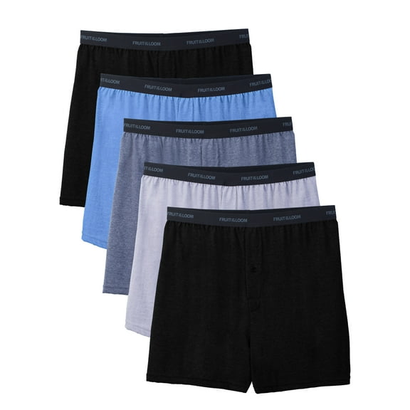 Fruit of the Loom Men's Beyondsoft Knit Boxers, 5 Pack