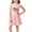 Pink, variant on Cethrio Girls' Summer Nightgowns, Casual Mid-length Sleeveless Graphic Girls' Sleepwear Pink Size 5-6 T