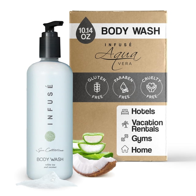 Terra Pure Infuse gel de baño de té blanco y coco | 400 ml INDIVIDUAL