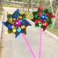 thumbnail image 2 of Juguete de viento de lentejuelas Paquete de 100 Piezas DIY Brillante Garden Yard Decoración de Césped, 2 of 7