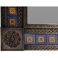thumbnail image 2 of Big Brown Orizaba Tile Talavera Tin Mirror, 2 of 2