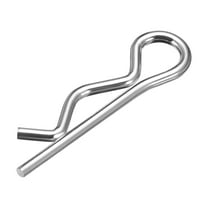 1.8mm x 35mm Carbon Steel R Shaped Spring Cotter Clip Pin Fastener 100 Pcs