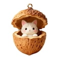 thumbnail image 2 of Goujian Forest Animal Acorn Ornaments,2D Christmas Cat Decor,Cozy Forest Animal Hanging Ornament for Christmas Tree, Home Party Decoration, 2 of 2