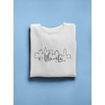 thumbnail image 3 of Atlanta City Outline Sketch Sweatshirt Women -Image by Shutterstock, Female x-Large, 3 of 4
