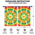 thumbnail image 2 of Blackout Kids Curtains,Colorful Rainbow Tie Dye Spiral Pattern Childrens Insulated Curtains Set Of 2,Bedroom Essentials,Toddler Room Decor 42"x63", 2 of 5