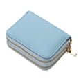 thumbnail image 1 of Cartera para tarjetas de crédito Apuakthei, tarjetero con cremallera para hombres y mujeres, bloqueo RFID, llavero, tamaño compacto, 1 of 6
