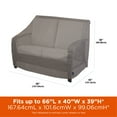 thumbnail image 6 of Modern Leisure Garrison Waterproof Patio Loveseat Cover, 66"L x 40"W x 39"H, Gray, 6 of 14