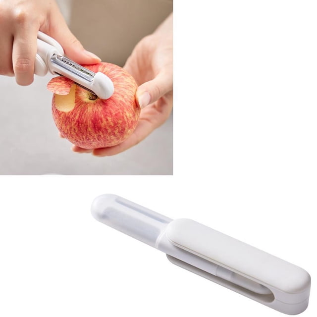 Multi-function stainless steel peeler, three-in-one sheath, rotary fruit and vegetable shredding artifact