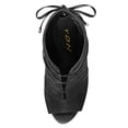 thumbnail image 3 of YDN Women Peep Toe Back Zippers Ankle Boots Stiletto High Heels Lace Up Cutout Sandals Comfort Party Dress Shoes Size 13 Black, 3 of 3