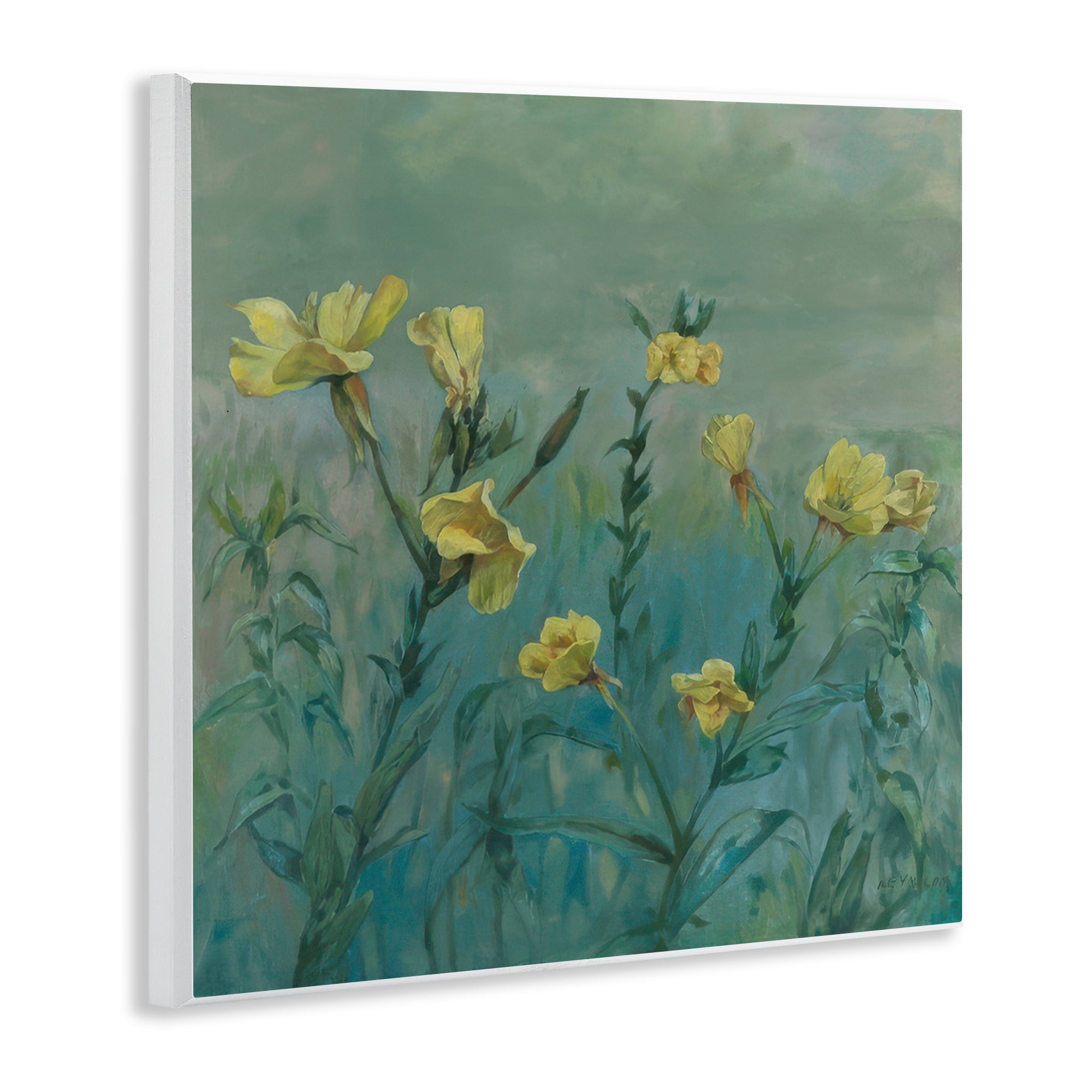 Stupell Industries Buttercup Flower Field Landscape & Nature Painting Unframed Art Print Wall Art, 12 x 12