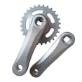 thumbnail image 1 of Decodeary Kids Bicycle Crankset Riding Replacement Accessories Set Bike Children Crank Bright Silver 28T, 1 of 3
