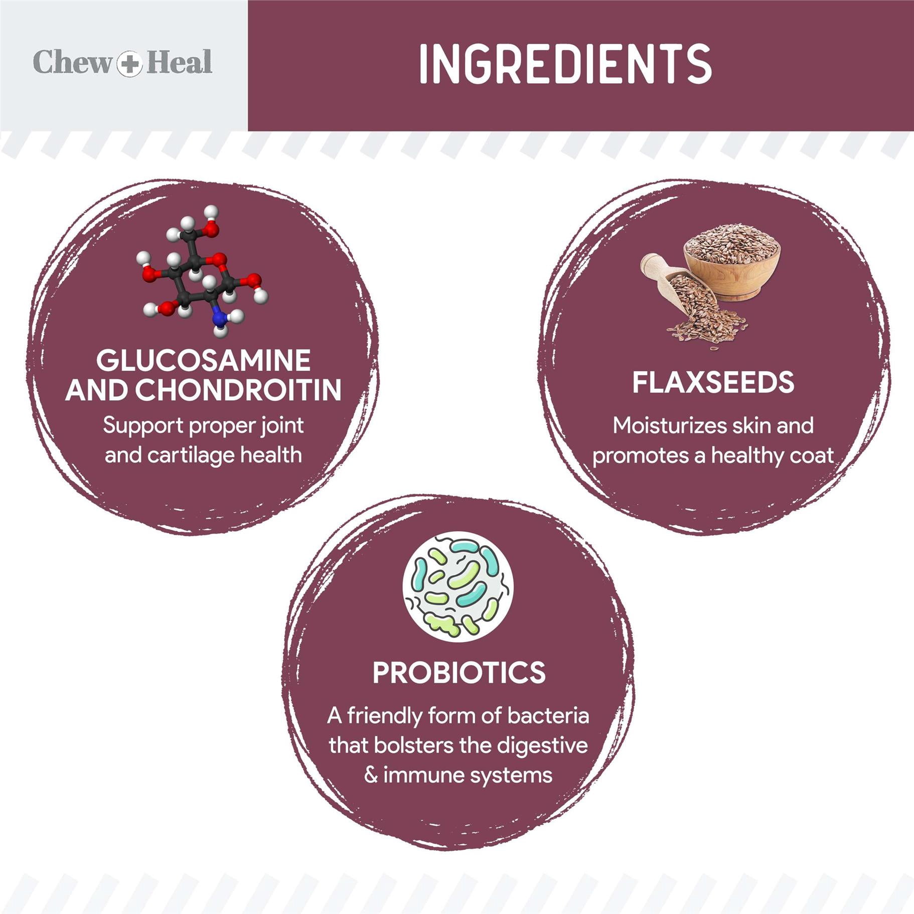 Chew + Heal Senior Dog 12-in-1 Multivitamin Soft Chews – Complete Daily Supplement for Joint, Skin, Digestive, and Immune Health – 120 Count