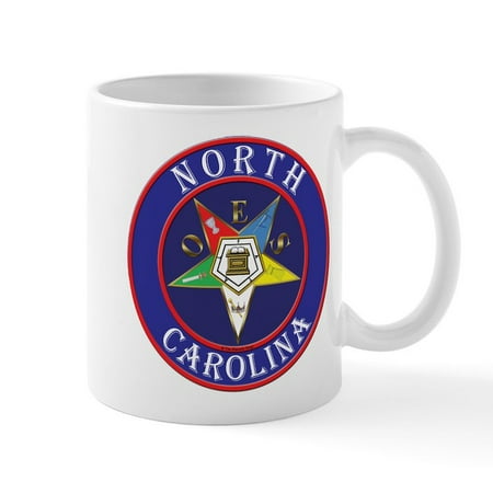 

CafePress - North Carolina OES In A Circle Mug - Ceramic Coffee Tea Novelty Mug Cup 11 oz