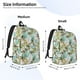 thumbnail image 2 of Disketp Watercolor Palm Tree print Canvas Backpack Lightweight Travel Daypack Student Rucksack Laptop Backpack-Medium, 2 of 5