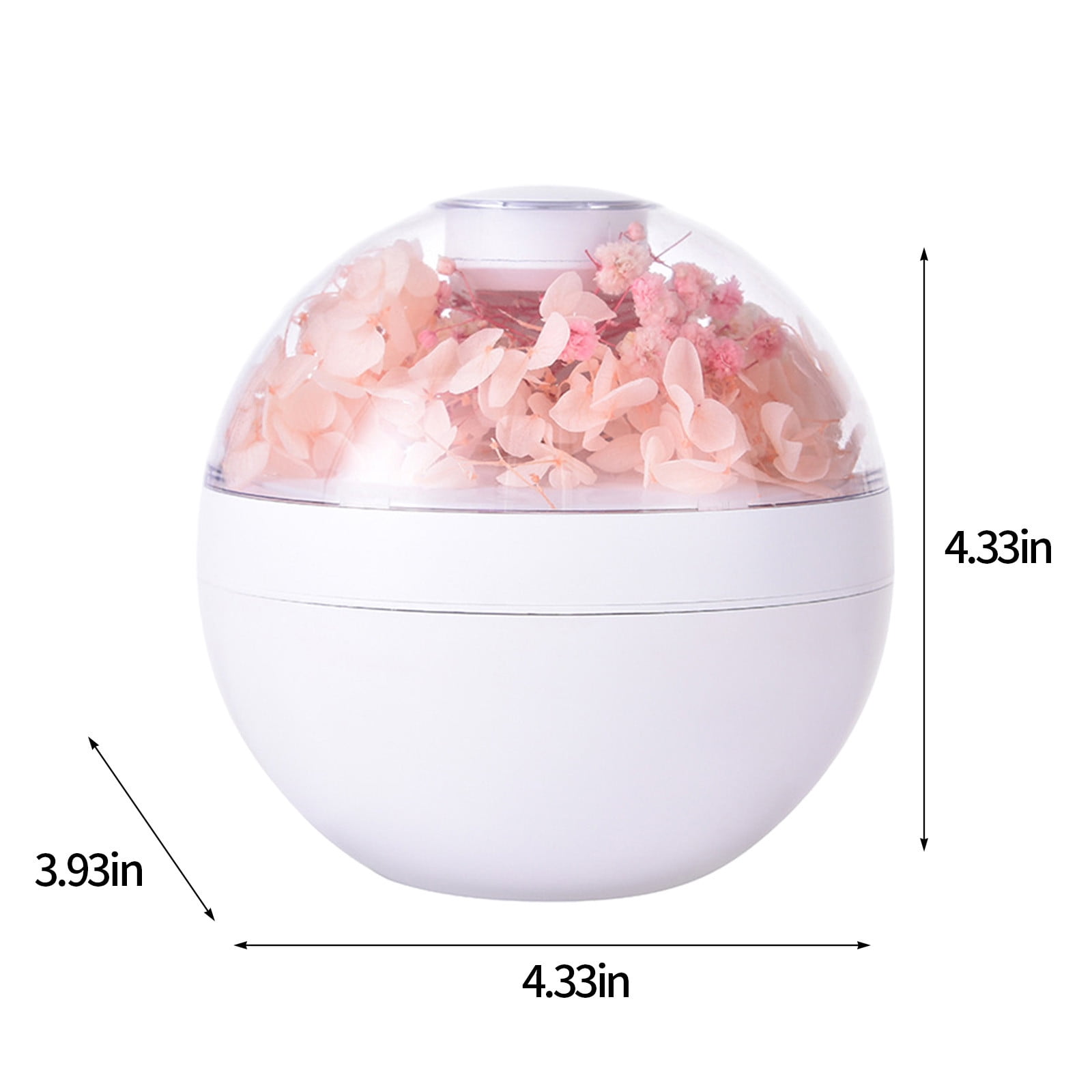 Humidifier for Bedroom,200Ml Everlasting Flower USB Aromatherapy Humidifier (Pink),Air Humidifier for Home Baby Nursery & Plants
