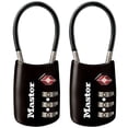 thumbnail image 1 of Paquete de 2 unidades de la combinación TSA de Padlock Master Lock 4688T para equipaje, 1 of 8