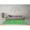 thumbnail image 3 of Ahgly Company Indoor Square Oriental Emerald Green Industrial Area Rugs, 3' Square, 3 of 4