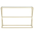 thumbnail image 7 of Evelyn&Zoe Sabrina 45" Wide Rectangular Console Table, Brass, 7 of 7