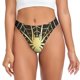 thumbnail image 1 of Balery Gold Spider On The Web Tangas de Algodón para Mujer con Estampado – Ropa Interior Sexy, Transpirable, G-string-3X-Large, 1 of 6