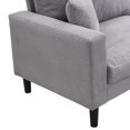 thumbnail image 3 of 74" Modern Upholstered Sofa Couch,Comfy 3 Seater Sofa with 2 Pillows for Living Room Bedroom Apartment,Light Gray, 3 of 7