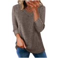 thumbnail image 5 of V Neck Long Sleeve Shirts for Women Lightweight Tunic Sweaters Casual Loose Tops, S, 5 of 7