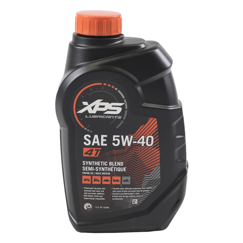 SkiDoo 779133 OEM XPS Rotax 4Stroke Synthetic Blend Oil 5W40 1 Quart