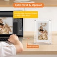 thumbnail image 4 of 5 Inch Acrylic Picture Frame with 2GB Memory and 1000mAh Built-in Battery That Plays Slideshow Motion Video Frameo with Sound, Perfect for Home Decor and Heartfelt Gifts, 4 of 7