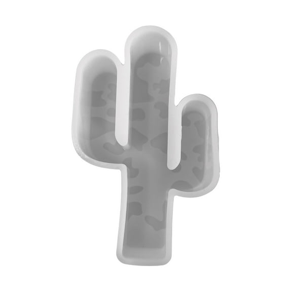 Cactus with Animal Print Silicone Freshie Mold | 3" Wide x 5" Long x 1" Deep | Silicone Mold for Freshies, Epoxy, Soap Southwestern Themed Mold Aroma Melt Scented Beads Oven Safe