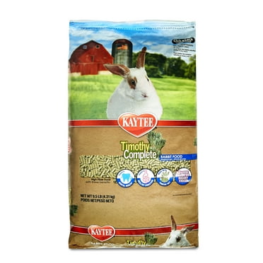 Kaytee Timothy Complete Pet Rabbit Food, Pelleted Food, 9.5 Pounds