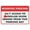 Warning Sign 1, variant on Raffle Tickets Aluminum Sign 8"x12" - Pre-Drilled Holes Easy Mounting, Indoor Outdoor Fundraiser Raffle Decor for Fence Door