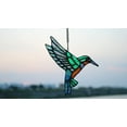thumbnail image 5 of BOXCASA Hummingbird Suncatcher Stained Glass Window Hangings,Stained Glass Birds Decoration for Kitchen Window,Hummingbird Gift for Mom, Unique Birthday Gift for Women Friends Neighbors Colleagues, 5 of 7