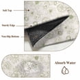 thumbnail image 6 of Farmhouse Flowers Area Rugs 4'x6', Washable Small Throw Rugs for Office Bathroom, Green Botanical Floral Patterned Indoor Outdoor Rug Non-Slip Low Pile Carpet Runner Reversible Floor Mats, 6 of 8