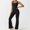 Black, variant on ZZwxWA Sleeveless Jumpsuit for Women Square Neck Wide Leg Full Length Romper Playsuit Yoga Bell Bottoms Jumpsuit Solid Color Womens Overalls
