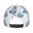 thumbnail image 6 of Balery Baseball Cap Adjustable Size for Running Workouts and Outdoor Activities All Seasons Dad Hat(Pale Blue Lotus Flowers), 6 of 8