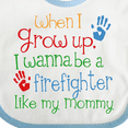 thumbnail image 4 of Inktastic Firefighter Like Mommy Boys or Girls Baby Bib, 4 of 4
