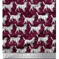 thumbnail image 1 of Soimoi Cotton Voile Fabric Paw & Collie Dog Print Sewing Fabric Yard 56 Inch Wide, 1 of 1