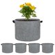 thumbnail image 1 of Uxcell 5 Paquete de Bolsas de Cultivo para Plantas de 10 Galones, Macetas de Tela Gruesa de 300G con Asas para Jardín, Color Gris, 1 of 7