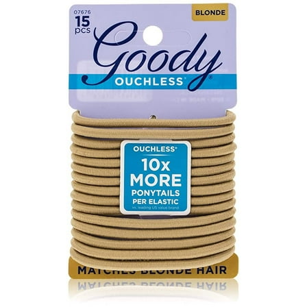 Goody N/M Elastic Blonde, 15 count