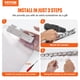 thumbnail image 2 of Cortina con tiras de PVC VEVOR Clear, 84 x 60 cm, 10 unidades, con un 50% de superposición, 2 of 9